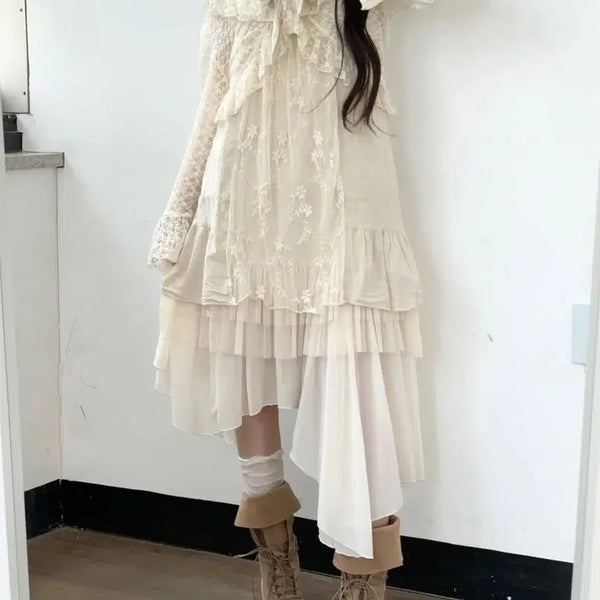 [BUNJANG] Owol Vintage Mori Girl Layered Dress Set / [8월 16일까지만 판매]오월빈티지 모리걸 원피스 세트