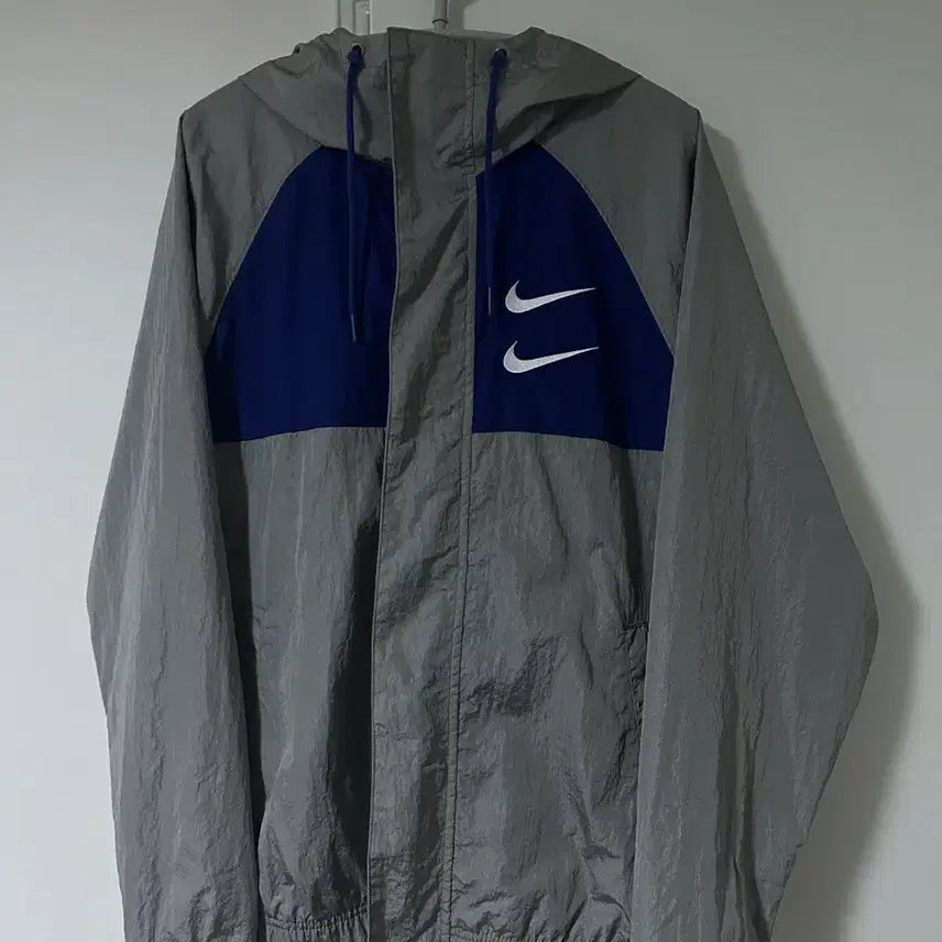 [BUNJANG] Nike Double Swoosh Windbreaker Jacket (M) / 나이키 더블스우시 바람막이 m