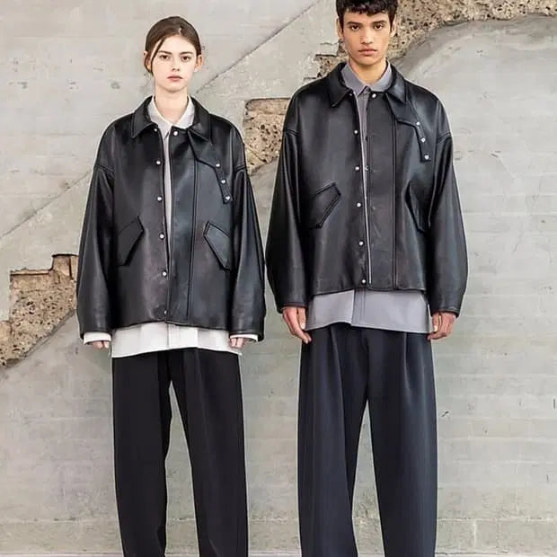 [BUNJANG] Begin 202 Lambskin Oversized Blouson - Size 2 / 비긴202 램스킨 오버사이즈 블루종 2사이즈
