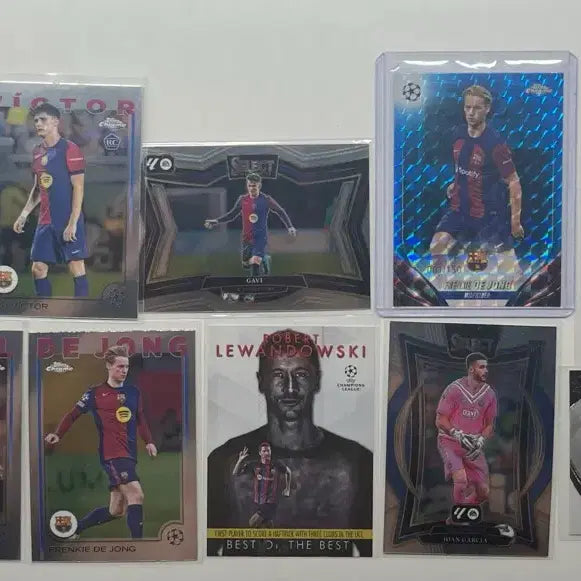 [BUNJANG] FC Barcelona Player Trading Card Bundle Set (Various Series) / 바르셀로나 10장 베이스,인서트,한정 카드 일괄로 판매