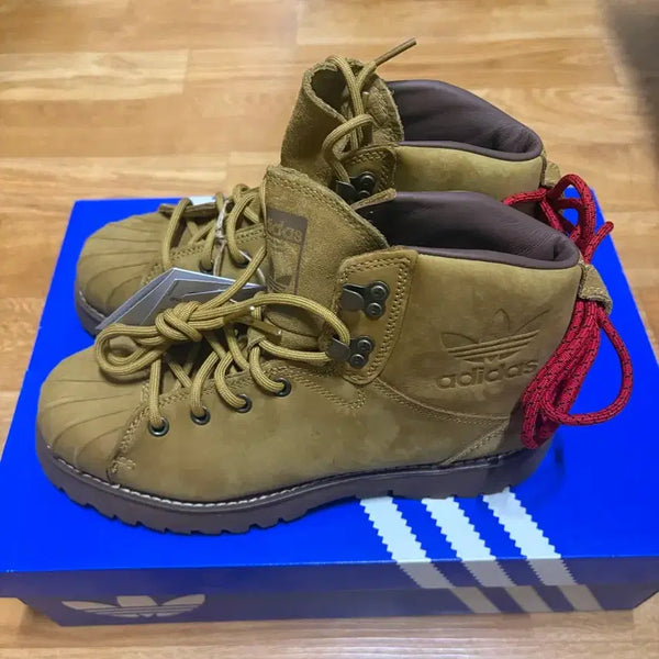 [BUNJANG] Adidas Superstar Boots Sand Brown (255) / 아디다스 슈퍼스타 부츠 새상품