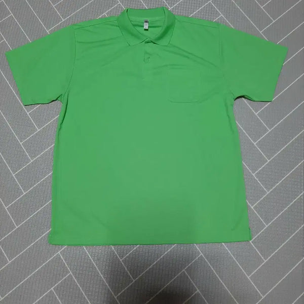 [BUNJANG] Women's Lime Green Collar T-Shirt / 새상품 새것 여성 라임색 카라티