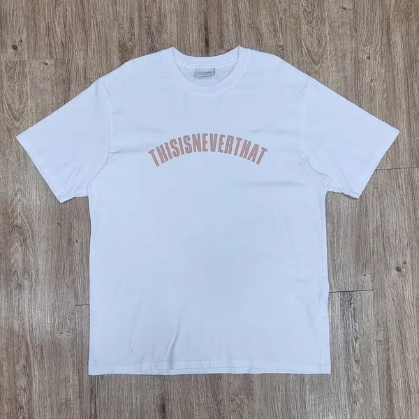 [BUNJANG] Thisisneverthat Arch Logo Short Sleeve T-Shirt L - White / 디스이즈네버댓 아치로고 반팔 L _ 남성