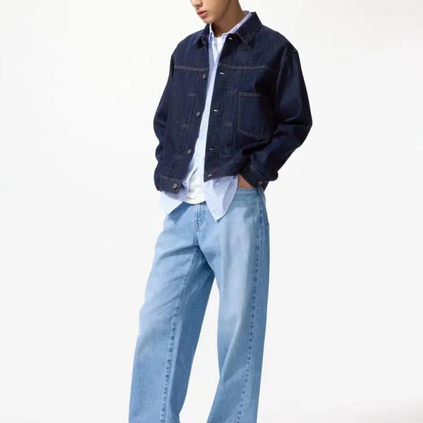 [BUNJANG] Uniqlo Baggy Jeans (Long Length, Size 38, 62 Blue) / [38] 유니클로 배기진 62블루 긴 기장