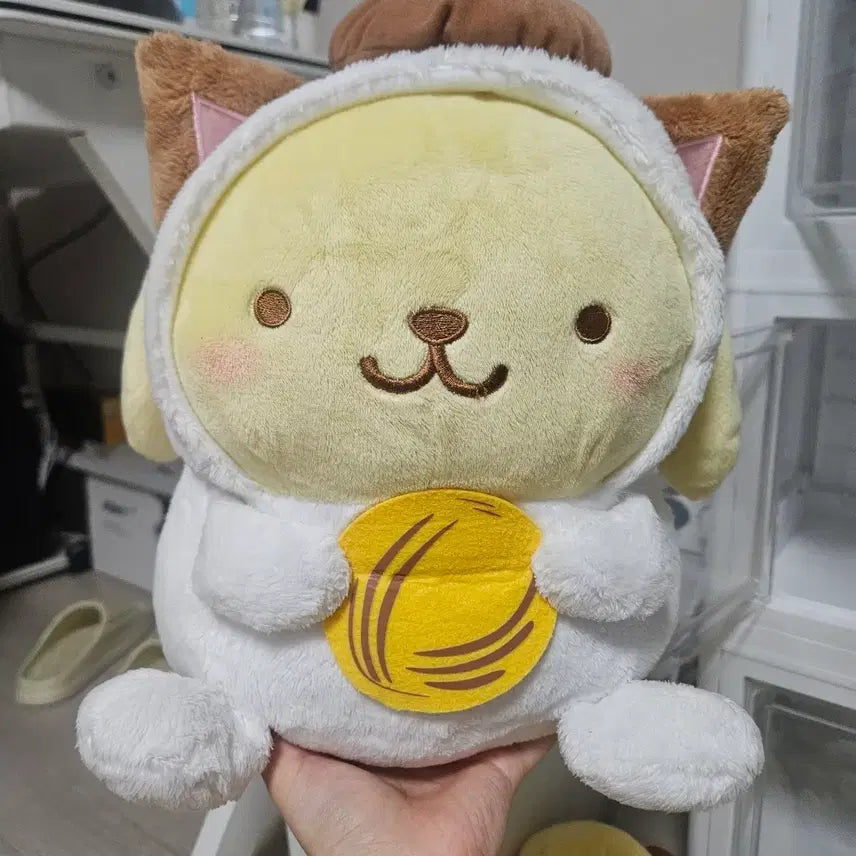 [BUNJANG] Pompompurin Medium Plush Doll Nekopurin (Cat Version) / 폼폼푸린 중형 인형 네코푸린 고양이 폼폼푸린