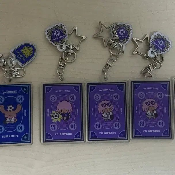 [BUNJANG] K League Sanrio Pop-up Charm Keychain (Ulsan, Anyang, Suwon FC) / K리그 산리오 팝업 랜덤 부적키링 울산 안양 수엪