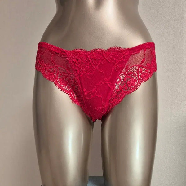 [BUNJANG] Victoria's Secret Red Lace Hipster Panty - Size S / 중고 여성 팬티 빅토리아 시크릿 레드 레이스 힙스터 S 801