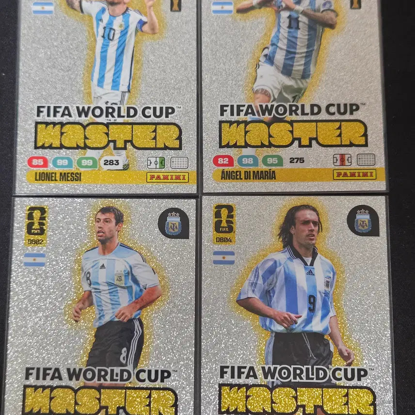 [BUNJANG] Panini World Cup Master Cards Argentina Set (Messi) / 파니니 월드컵 마스터 카드 - 아르헨티나 세트(메시) 판매합니다