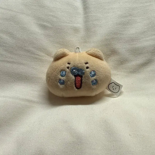 [BUNJANG] Manggeureojin Gom MangGom Face Plush Keychain / 망그러진곰 망곰이 얼굴 인형 키링
