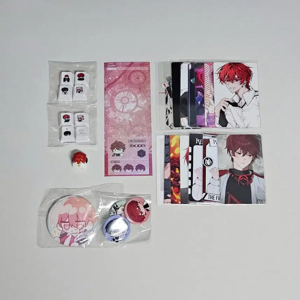 [BUNJANG] Le Rêve Revolution Ryu Keycap & Top Loader Sticker Set with Photocard & Can Badge / <미사용/원가이하> 리레볼루션 류 키캡&탑꾸 스티커 + 포토카드&캔뱃지