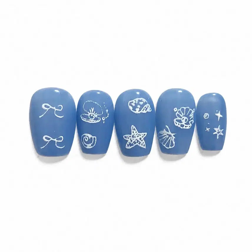 [BUNJANG] Seashell Nail Tips / 바다 조개 네일팁