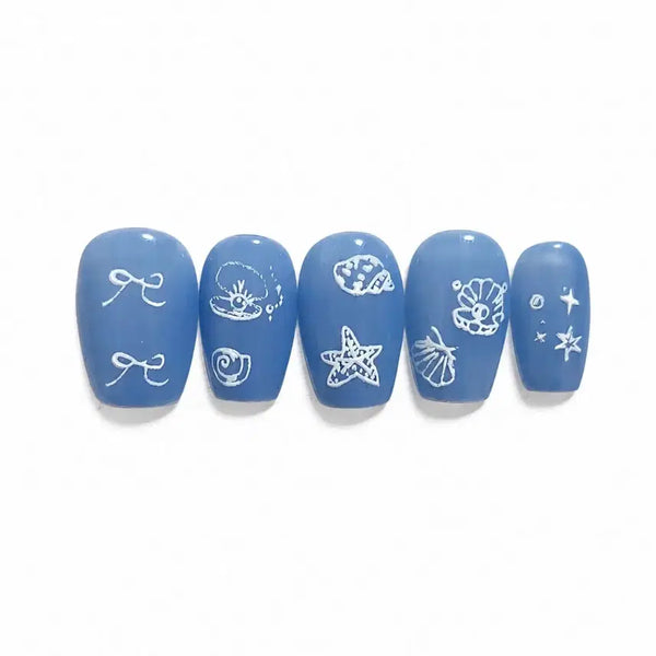 [BUNJANG] Seashell Nail Tips / 바다 조개 네일팁