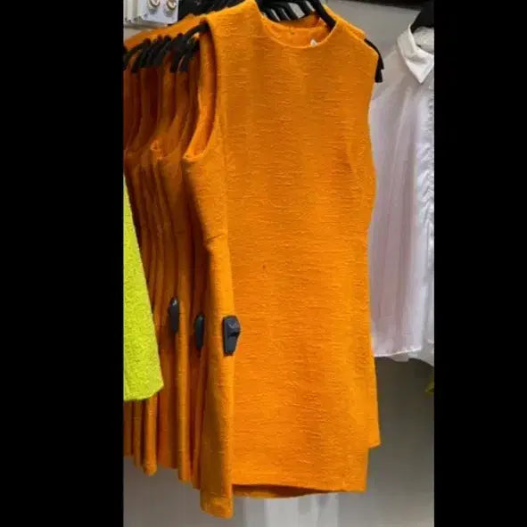 [BUNJANG] Zara Orange Textured Mini Dress XS / 자라 원피스 xs
