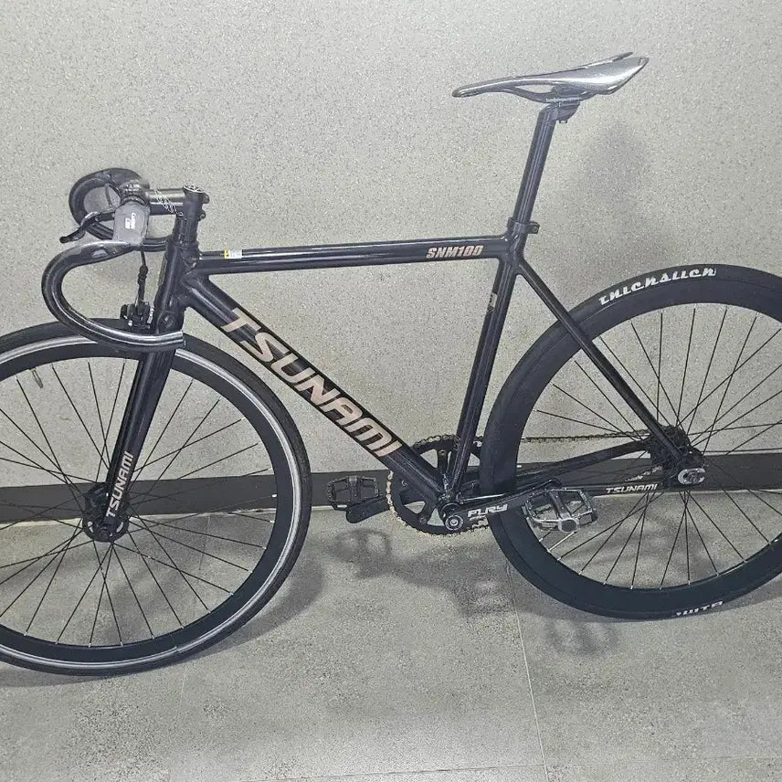 [BUNJANG] Tsunami Black Gold Bicycle Frame Set / 쓰나미 찐 급처 15만5천원 아직 안팔림