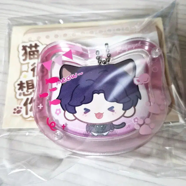 [BUNJANG] Lovey Dovey Space Giuk Cat Butler Badge Bundle Set / 럽딥 러브앤딥스페이스 냥집사 기욱 뱃지 굿즈 공식 비공식