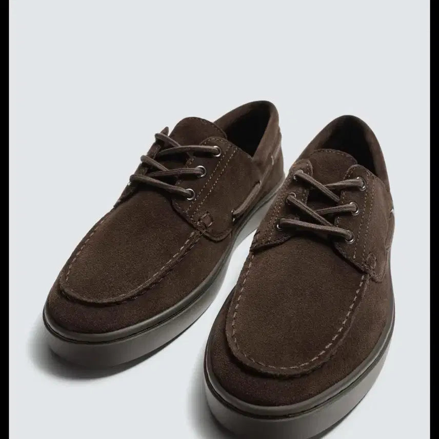 [BUNJANG] ZARA Leather Deck Shoes - Size 285 / <미착용 새상품> ZARA 자라 레더 데크 슈즈, 285