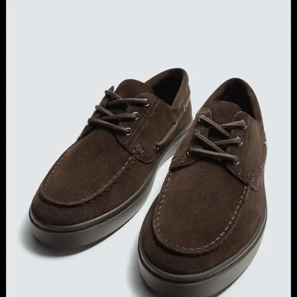 [BUNJANG] ZARA Leather Deck Shoes - Size 285 / <미착용 새상품> ZARA 자라 레더 데크 슈즈, 285
