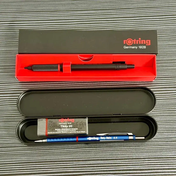 [BUNJANG] Rotring Rapid Pro 0.5mm Mechanical Pencil & Rotring Tikky Retro 0.5mm Mechanical Pencil Set / 로트링 래피드 프로 0.5 샤프 & 로트링 티키 레트로 0.5 샤프