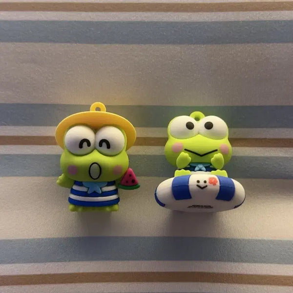 [BUNJANG] Sanrio Keroppi Magnet Keyring Ediya Collaboration Bundle Set / 산리오 케로피 마그넷 키링 이디야 콜라보 일괄