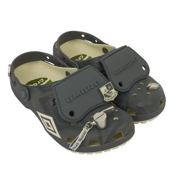 [BUNJANG] Crocs x Umbro Classic Clog Bone Slate / 크록스  x 엄브로 클래식(1회착용) 클로그 본 슬레이트