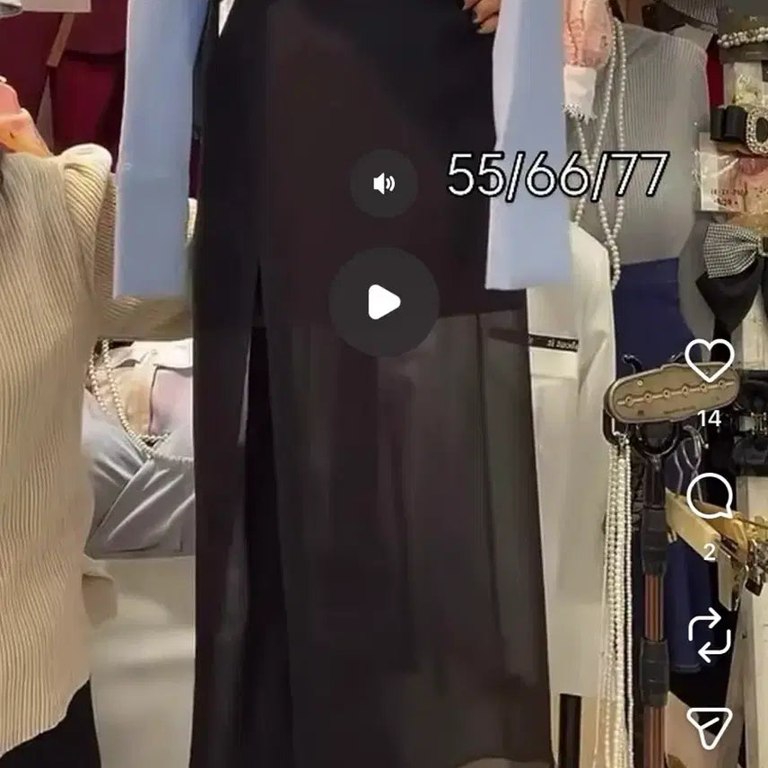 [BUNJANG] Sheer Skirt / [새제품] 수입의류 시스루 치마 싸게 처분해요