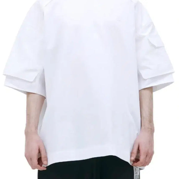 [BUNJANG] Juun.J 23SS Contrast Sleeve T-Shirt White / 준지23ssJuun.J콘트라스트 슬리브 반팔 티셔츠 S