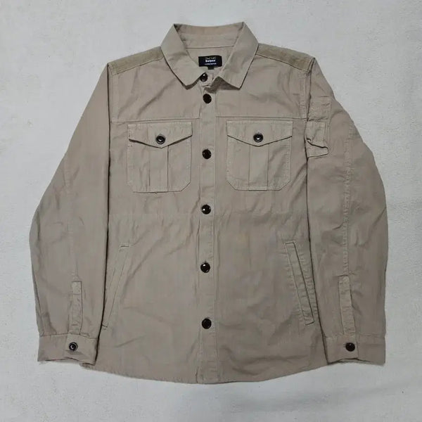 [BUNJANG] Barbour Langford Beige Cargo Shirt / 바버 랜트오버 베이지 카고 셔츠 급처