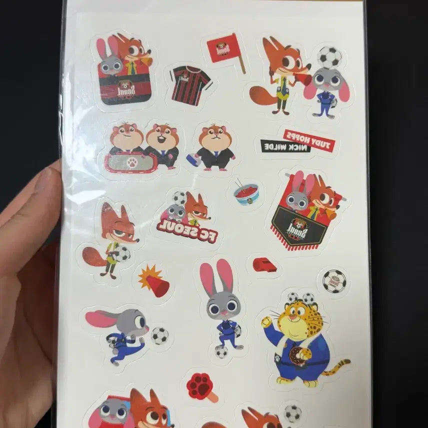 [BUNJANG] FC Seoul Judy Character Tattoo Sticker Set / FC 서울 주디 캐릭터 타투 스티커