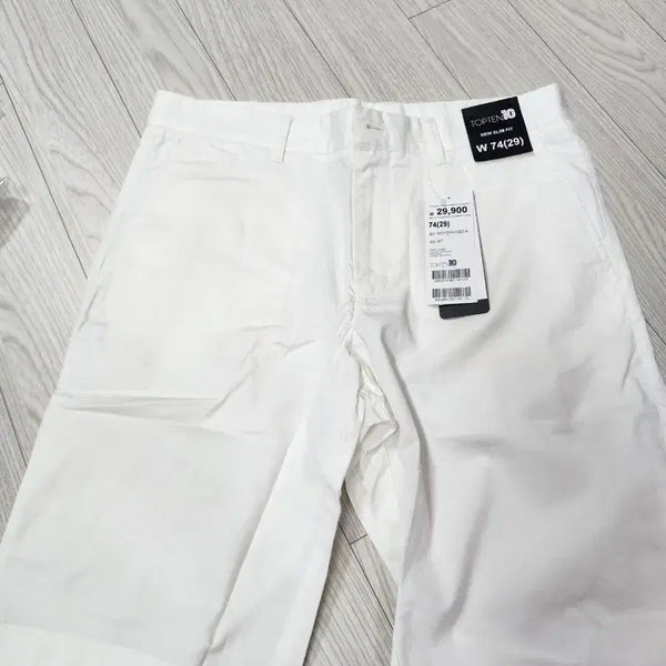 [BUNJANG] TOPTEN Slim Fit White Shorts (Size 29) / 새상품 탑텐 흰색반바지(29)