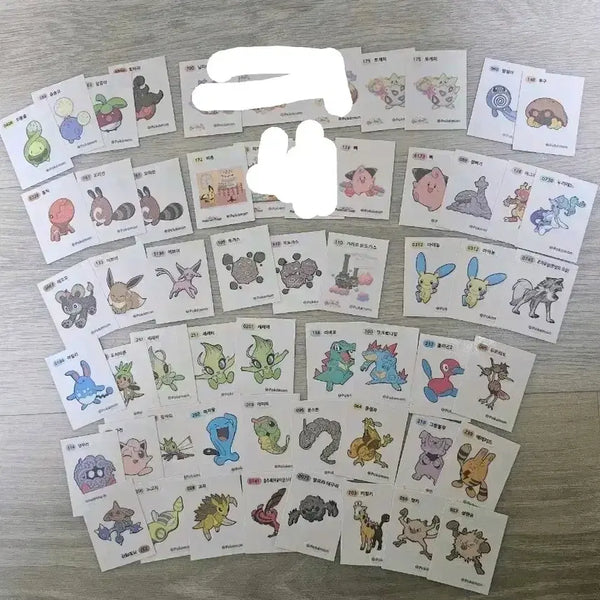 [BUNJANG] Pokemon Stickers Bundle / 루가루암 , 누리레느 , 러블리 띠부씰등등 포켓몬띠부씰 팝니다!