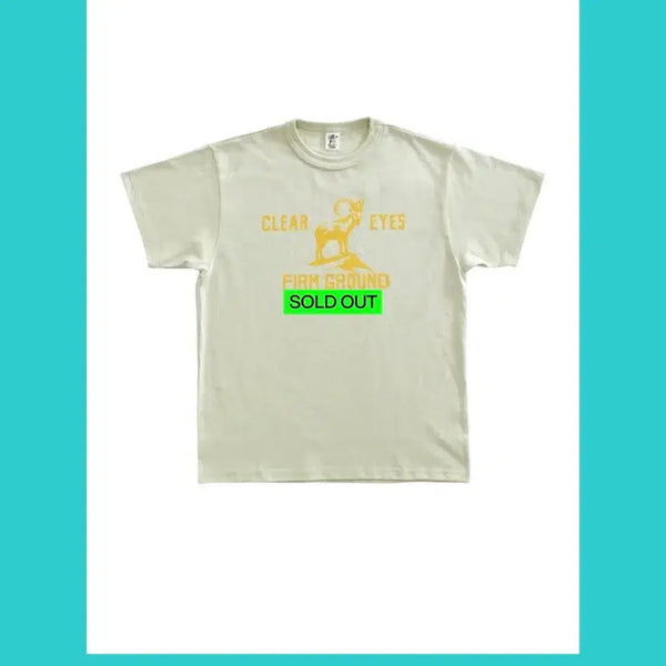 [BUNJANG] Collect Piece Short Sleeve T-Shirt (Light Olive) / 컬렉트피시스 반팔 m