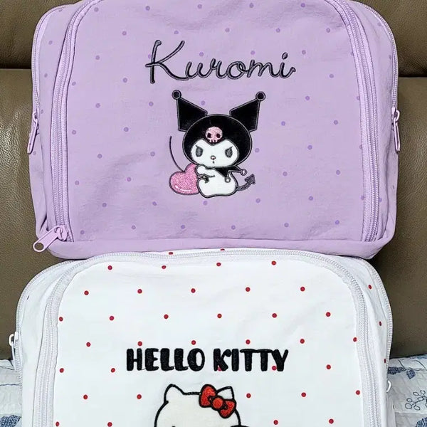 [BUNJANG] Sanrio Kuromi & Hello Kitty Pouch Bag Set (New) / 산리오 정품 쿠로미/헬로키티 파우치 가방 세트(새상품)