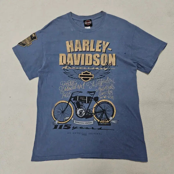 [BUNJANG] Harley-Davidson 115th Anniversary T-Shirt / 할리데이비슨 115주년 기념 반팔티 급처