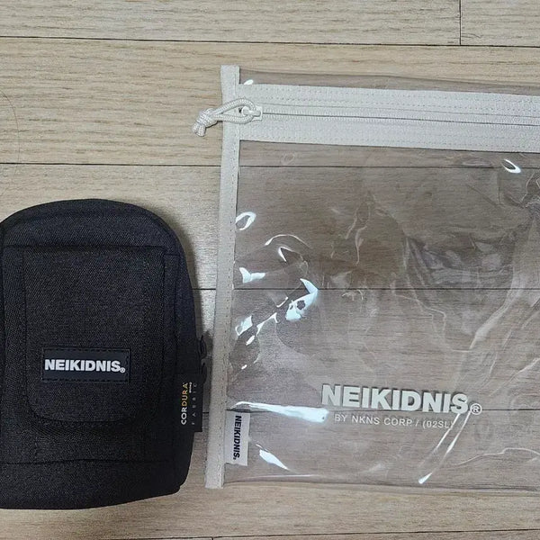 [BUNJANG] Nakedness Clear Pouch & Mini Backpack Pouch Set / 네이키드니스 파우치