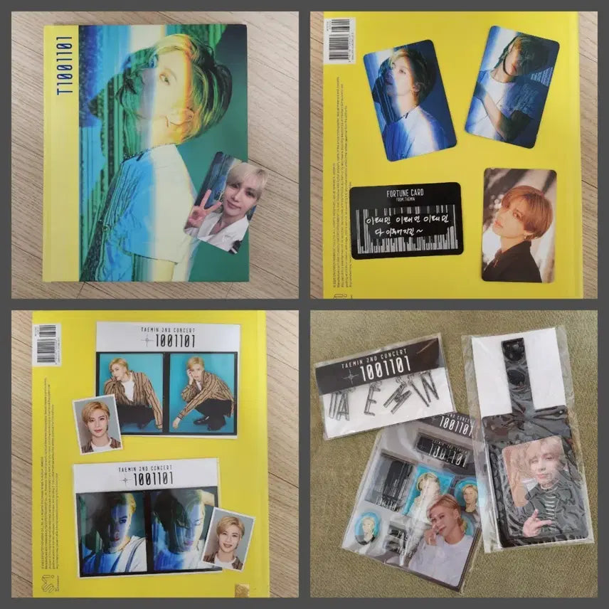 [BUNJANG] Taemin 2nd Concert T1001101 Photocard, Photobook, Film, Merchandise Bundle Set / 태민 콘서트 굿즈, 포카