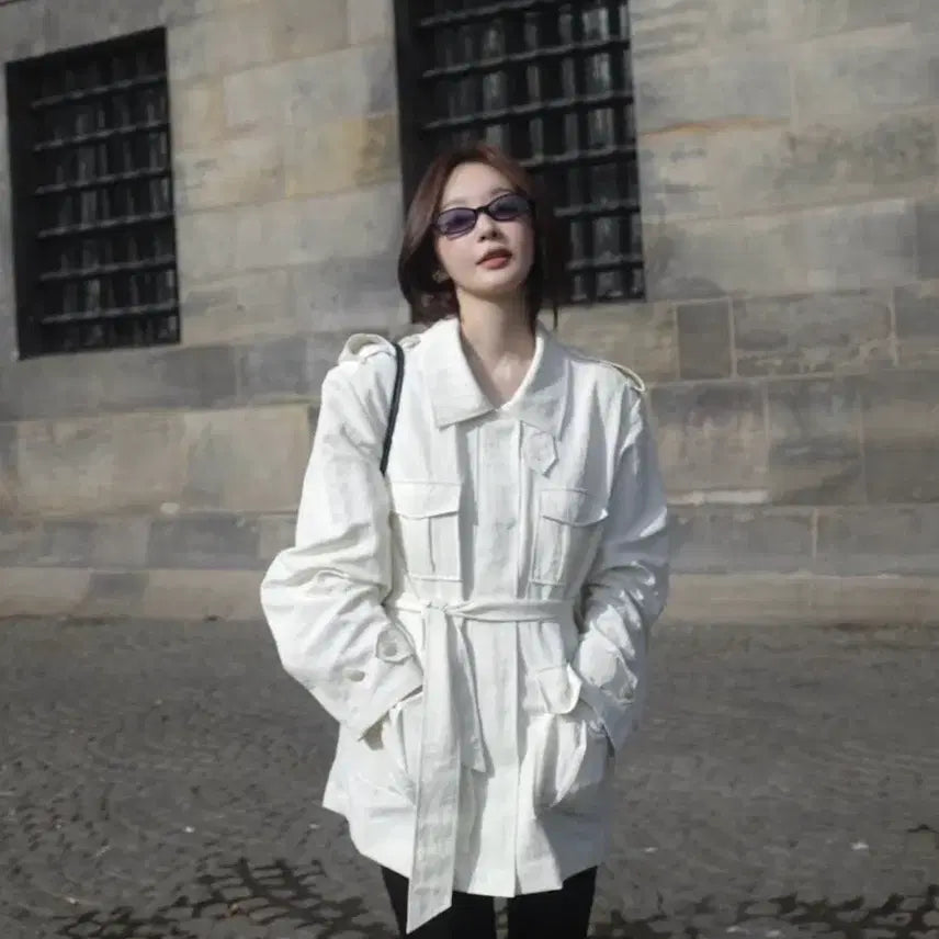 [BUNJANG] AbraMo Short Trench Coat / 아비에무아 숏 트렌치코트