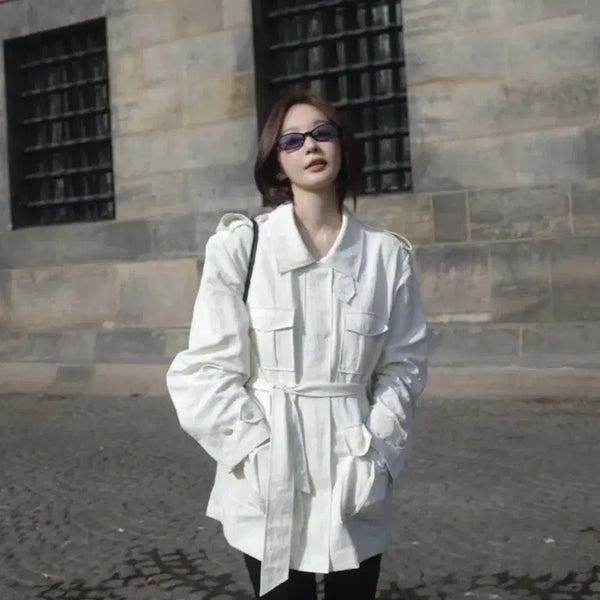 [BUNJANG] AbraMo Short Trench Coat / 아비에무아 숏 트렌치코트
