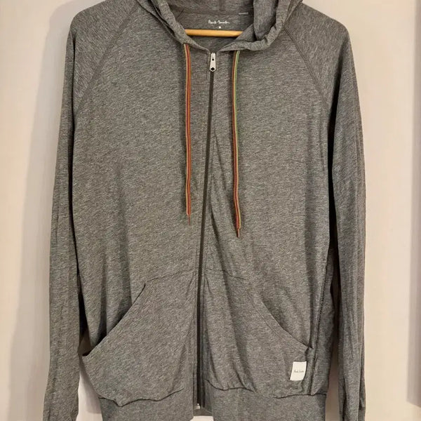 [BUNJANG] Paul Smith Signature Stripe Drawstring Zip-Up Hoodie M / 폴스미스 시그니처 스트라이프 끈 후드 집업 M