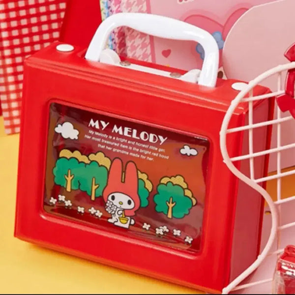 [BUNJANG] Sanrio My Melody 50th Anniversary Dream Cart Storage Box / 새상품 마이멜로디 드림카트 50주년 팝업 레드 수납함