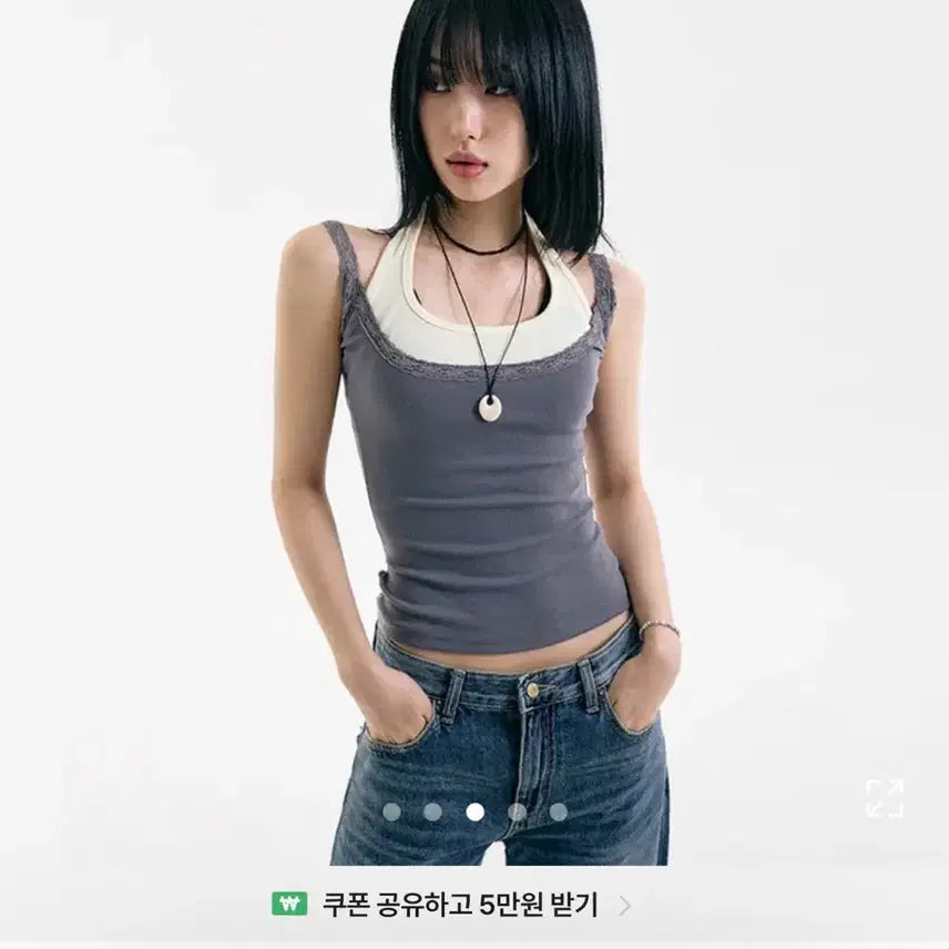 [BUNJANG] Loofon Lace Camisole / Loofon 루픈 나시 레이스 나시 무신사 지그재그 에이블리
