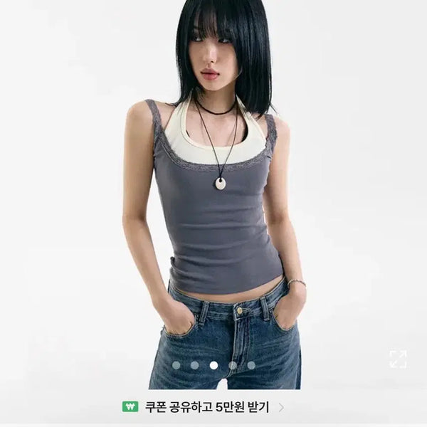 [BUNJANG] Loofon Lace Camisole / Loofon 루픈 나시 레이스 나시 무신사 지그재그 에이블리