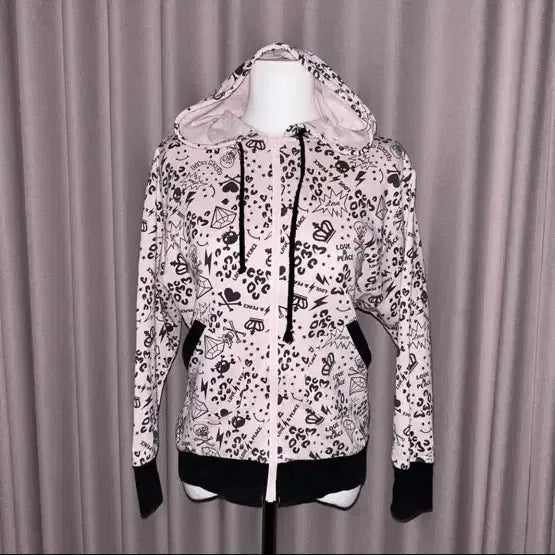 [BUNJANG] Vintage Gyaru Pink Hooded Zip-Up / 빈티지 갸루 핑크 후드집업 오네갸루