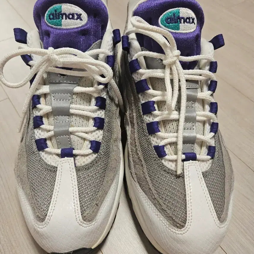 [BUNJANG] Nike Air Max 95 Purple Mesh Snake Skin Men's 280 / 나이키 에어맥스95 보라매쉬 뱀피 멘즈 280