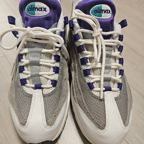 [BUNJANG] Nike Air Max 95 Purple Mesh Snake Skin Men's 280 / 나이키 에어맥스95 보라매쉬 뱀피 멘즈 280
