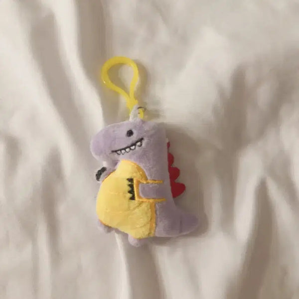 [BUNJANG] Purple Dinosaur Plush Keychain / 보라색 공룡 인형 키링