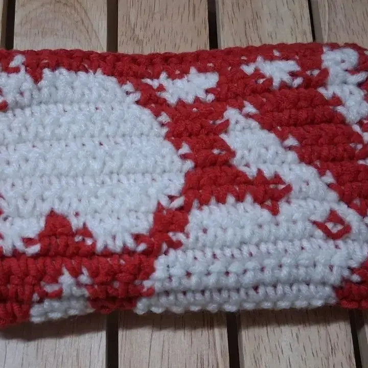 [BUNJANG] Hand-knitted Rabbit Pattern Cardholder / 토끼패턴뜨개 카드지갑