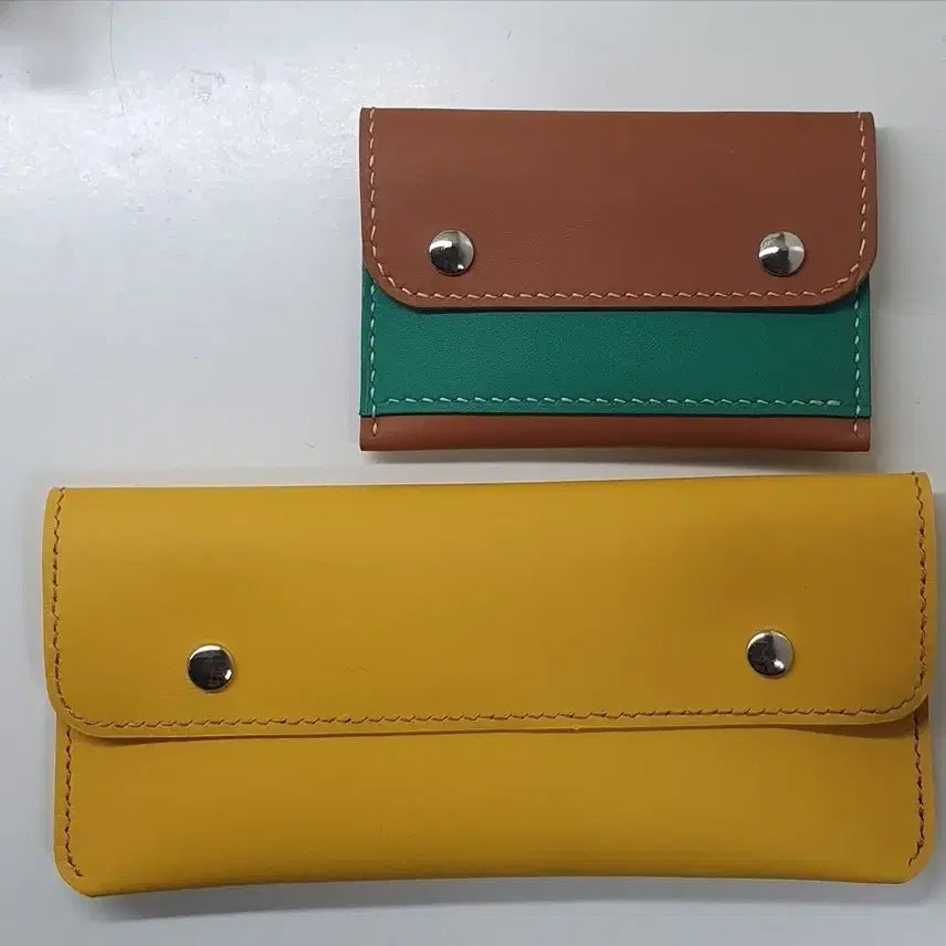 [BUNJANG] Leather Pouch Bundle Set / 가죽 지갑 파우치 일괄