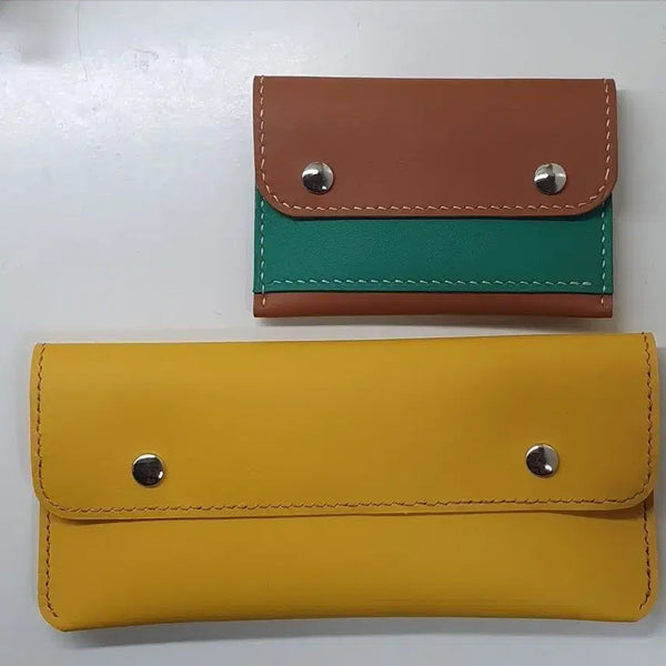 [BUNJANG] Leather Pouch Bundle Set / 가죽 지갑 파우치 일괄