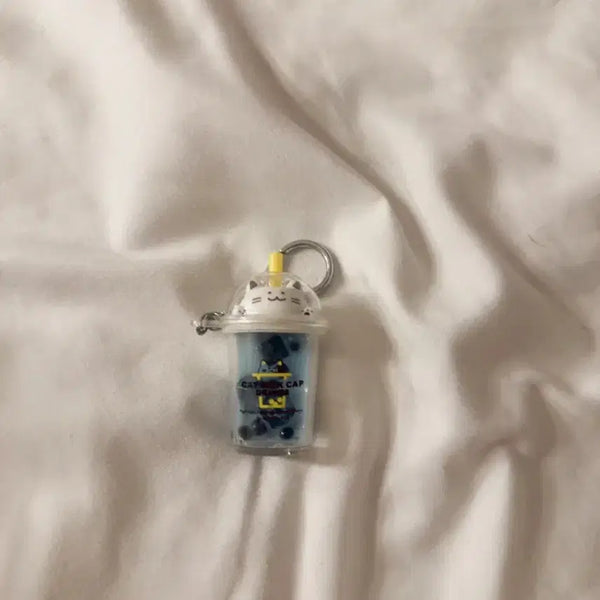 [BUNJANG] Bubble Tea Cat Charm / 버블티 고양이 키링