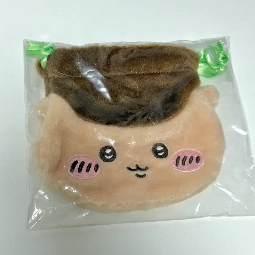 [BUNJANG] Chiikawa Face Pouch / 먼작귀 치이카와 얼굴 페이스 복조리 파우치 주머니 쿠리만쥬 가챠